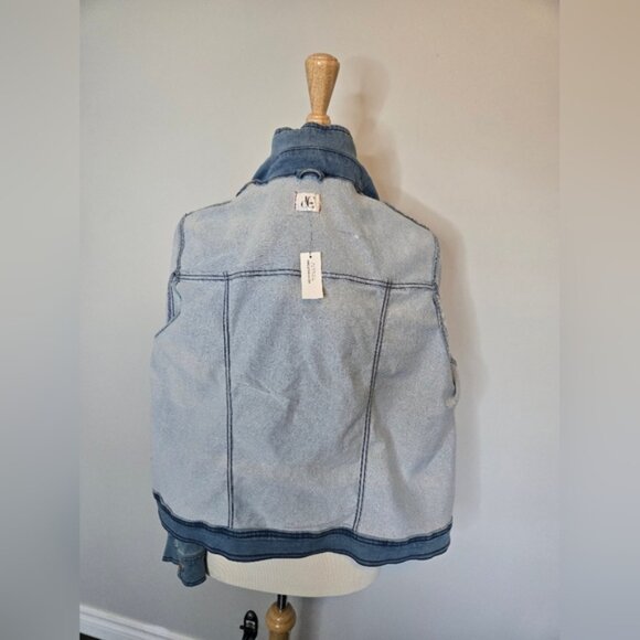 NWT Womens Western Coastal Cowgirl Spring Denim Jacket Size 3X - Picture 9 of 10